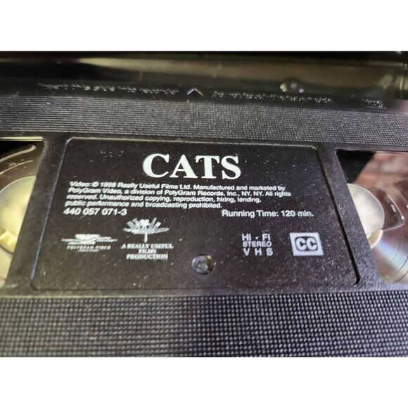 Cats VHS Pre-owned - Picture 4 of 4